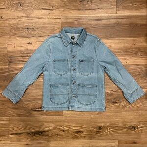 Lee Womens Chore Denim Jacket Blue Large